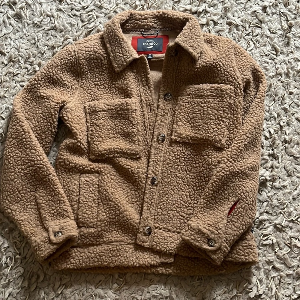 Toad and Company Sherpa button jacket.